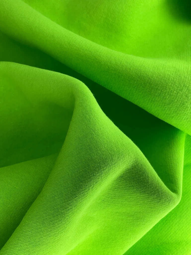 Салатовый футер 3н. начёс - кислотный цвет